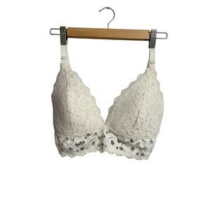 Momanda Ivory Lacy Nursing Bralette 34E